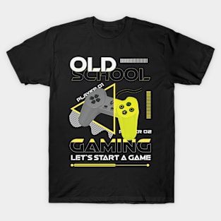 Old School Gaming - Let`s Start a Game T-Shirt